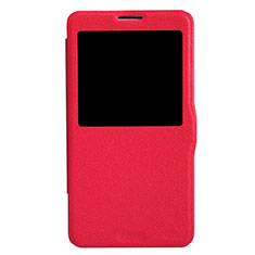 Coque Portefeuille Livre Cuir L01 pour Samsung Galaxy Note 3 N9000 Rouge