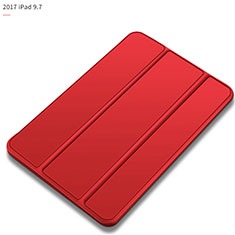 Coque Portefeuille Livre Cuir L09 pour Apple New iPad 9.7 (2018) Rouge