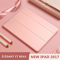 Coque Portefeuille Livre Cuir L10 pour Apple New iPad 9.7 (2018) Or Rose