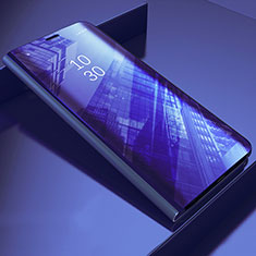 Coque Portefeuille Livre Cuir Miroir Housse Etui Clapet L03 pour Samsung Galaxy A30S Violet