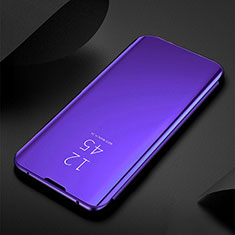 Coque Portefeuille Livre Cuir Miroir Housse Etui Clapet M01 pour Xiaomi Mi 11 Lite 5G Bleu Royal