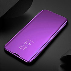 Coque Portefeuille Livre Cuir Miroir Housse Etui Clapet M03 pour Samsung Galaxy S20 Ultra 5G Rose Rouge