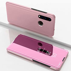 Coque Portefeuille Livre Cuir Miroir Housse Etui Clapet pour Huawei Nova 3i Or Rose