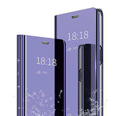 Coque Portefeuille Livre Cuir Miroir Housse Etui Clapet pour Xiaomi Mi 6X Violet