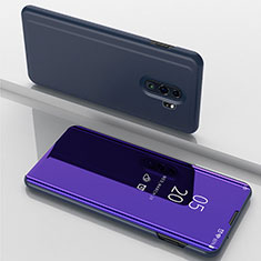 Coque Portefeuille Livre Cuir Miroir Housse Etui Clapet pour Xiaomi Redmi Note 8 Pro Violet