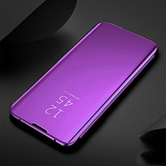 Coque Portefeuille Livre Cuir Miroir Housse Etui Clapet pour Xiaomi Redmi Note 8T Rose Rouge