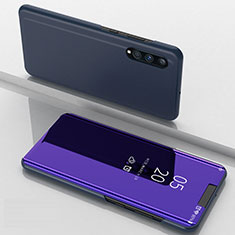 Coque Portefeuille Livre Cuir Miroir Housse Etui Clapet ZL1 pour Samsung Galaxy A70S Violet