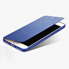 Coque Portefeuille Livre Cuir pour Apple iPhone 8 Plus Bleu