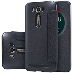 Coque Portefeuille Livre Cuir pour Asus Zenfone 2 Laser 6.0 ZE601KL Noir