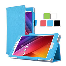 Coque Portefeuille Livre Cuir pour Asus ZenPad C 7.0 Z170CG Bleu Ciel