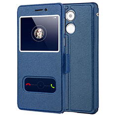 Coque Portefeuille Livre Cuir pour Huawei Honor 6C Bleu