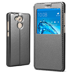 Coque Portefeuille Livre Cuir pour Huawei Honor 6C Pro Noir