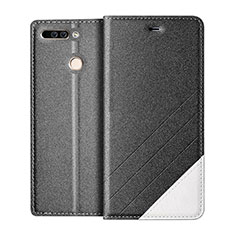 Coque Portefeuille Livre Cuir pour Huawei Honor 8 Pro Gris