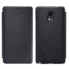 Coque Portefeuille Livre Cuir pour Samsung Galaxy Note 4 SM-N910F Noir