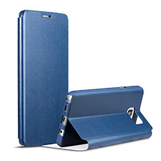 Coque Portefeuille Livre Cuir pour Samsung Galaxy Note 5 N9200 N920 N920F Bleu