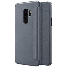 Coque Portefeuille Livre Cuir pour Samsung Galaxy S9 Plus Noir