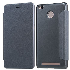 Coque Portefeuille Livre Cuir pour Xiaomi Redmi 3S Noir