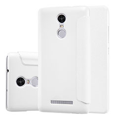Coque Portefeuille Livre Cuir pour Xiaomi Redmi Note 3 Blanc