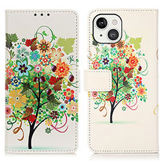 Coque Portefeuille Motif Fantaisie Livre Cuir Etui Clapet A07 pour Apple iPhone 13 Mixte