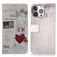 Coque Portefeuille Motif Fantaisie Livre Cuir Etui Clapet A07 pour Apple iPhone 13 Pro Max Mixte