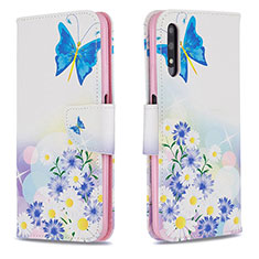 Coque Portefeuille Motif Fantaisie Livre Cuir Etui Clapet B01F pour Huawei P Smart Z (2019) Bleu