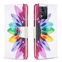 Coque Portefeuille Motif Fantaisie Livre Cuir Etui Clapet B01F pour Motorola Moto E13 Mixte