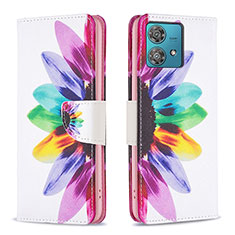 Coque Portefeuille Motif Fantaisie Livre Cuir Etui Clapet B01F pour Motorola Moto Edge 40 Neo 5G Mixte