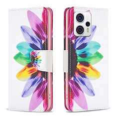 Coque Portefeuille Motif Fantaisie Livre Cuir Etui Clapet B01F pour Motorola Moto G13 Mixte