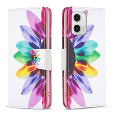 Coque Portefeuille Motif Fantaisie Livre Cuir Etui Clapet B01F pour Motorola Moto G73 5G Mixte