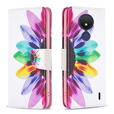 Coque Portefeuille Motif Fantaisie Livre Cuir Etui Clapet B01F pour Nokia C21 Mixte