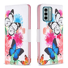 Coque Portefeuille Motif Fantaisie Livre Cuir Etui Clapet B01F pour Nokia G22 Colorful