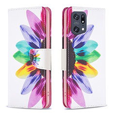 Coque Portefeuille Motif Fantaisie Livre Cuir Etui Clapet B01F pour Oppo Find X5 Pro 5G Mixte