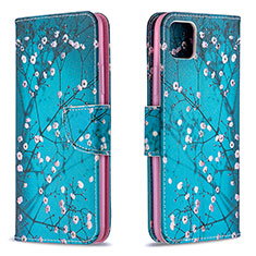 Coque Portefeuille Motif Fantaisie Livre Cuir Etui Clapet B01F pour Realme C11 (2021) Cyan