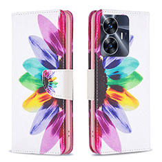 Coque Portefeuille Motif Fantaisie Livre Cuir Etui Clapet B01F pour Realme Narzo N55 Mixte