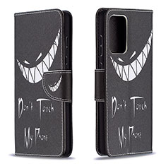 Coque Portefeuille Motif Fantaisie Livre Cuir Etui Clapet B01F pour Samsung Galaxy A72 5G Noir