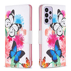 Coque Portefeuille Motif Fantaisie Livre Cuir Etui Clapet B01F pour Samsung Galaxy A73 5G Colorful