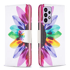 Coque Portefeuille Motif Fantaisie Livre Cuir Etui Clapet B01F pour Samsung Galaxy A73 5G Mixte