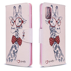 Coque Portefeuille Motif Fantaisie Livre Cuir Etui Clapet B01F pour Samsung Galaxy M40S Rose