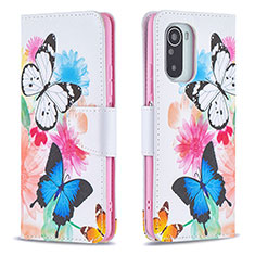 Coque Portefeuille Motif Fantaisie Livre Cuir Etui Clapet B01F pour Xiaomi Mi 11i 5G Colorful