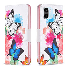 Coque Portefeuille Motif Fantaisie Livre Cuir Etui Clapet B01F pour Xiaomi Poco C51 Colorful