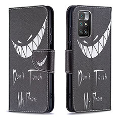 Coque Portefeuille Motif Fantaisie Livre Cuir Etui Clapet B01F pour Xiaomi Redmi 10 (2022) Noir