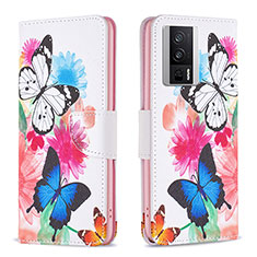 Coque Portefeuille Motif Fantaisie Livre Cuir Etui Clapet B01F pour Xiaomi Redmi K60 Pro 5G Colorful