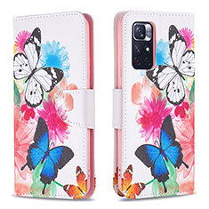 Coque Portefeuille Motif Fantaisie Livre Cuir Etui Clapet B01F pour Xiaomi Redmi Note 11T 5G Colorful