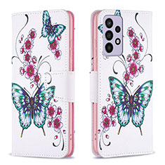 Coque Portefeuille Motif Fantaisie Livre Cuir Etui Clapet B03F pour Samsung Galaxy A73 5G Colorful