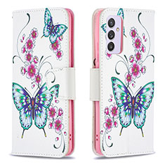 Coque Portefeuille Motif Fantaisie Livre Cuir Etui Clapet B03F pour Samsung Galaxy M34 5G Colorful