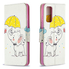 Coque Portefeuille Motif Fantaisie Livre Cuir Etui Clapet B03F pour Samsung Galaxy S20 FE 4G Jaune