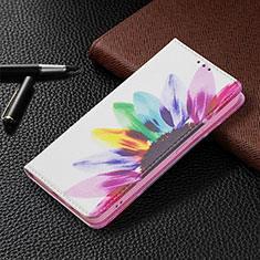 Coque Portefeuille Motif Fantaisie Livre Cuir Etui Clapet B03F pour Samsung Galaxy S22 5G Colorful