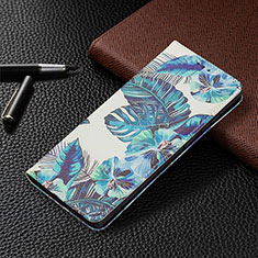 Coque Portefeuille Motif Fantaisie Livre Cuir Etui Clapet B03F pour Samsung Galaxy S25 Ultra 5G Bleu