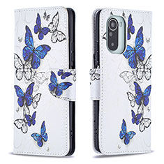 Coque Portefeuille Motif Fantaisie Livre Cuir Etui Clapet B03F pour Xiaomi Mi 11X 5G Bleu