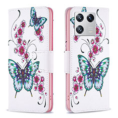 Coque Portefeuille Motif Fantaisie Livre Cuir Etui Clapet B03F pour Xiaomi Mi 13 5G Colorful